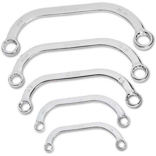 5-PC. SAE Half-Moon Wrench Set - 12-PT.