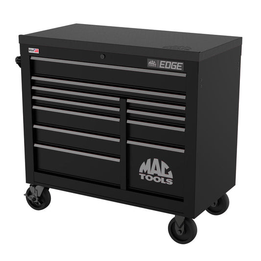 Edge™ 11-Drawer Workstation - Flat Black/Gunmetal Trim