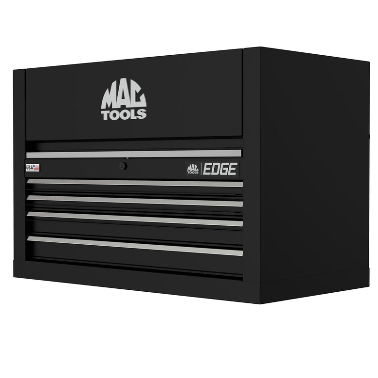 Edge™ 4-Drawer Top Chest for E4122 Workstation - Flat Black/Gunmetal Trim