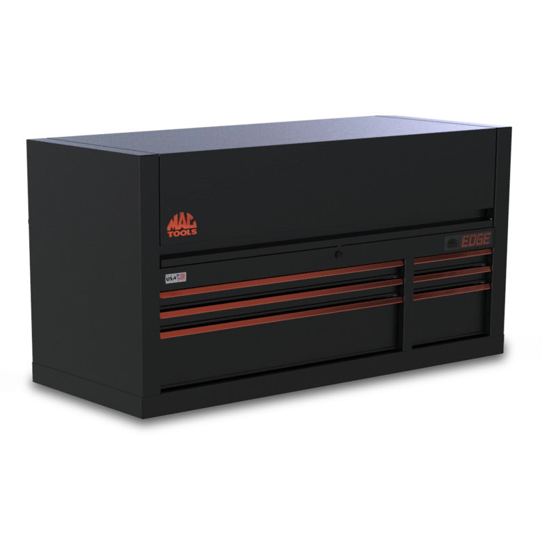 Edge™ 6-Drawer Top Chest for E5422 Workstation - Flat Black/Orange Trim
