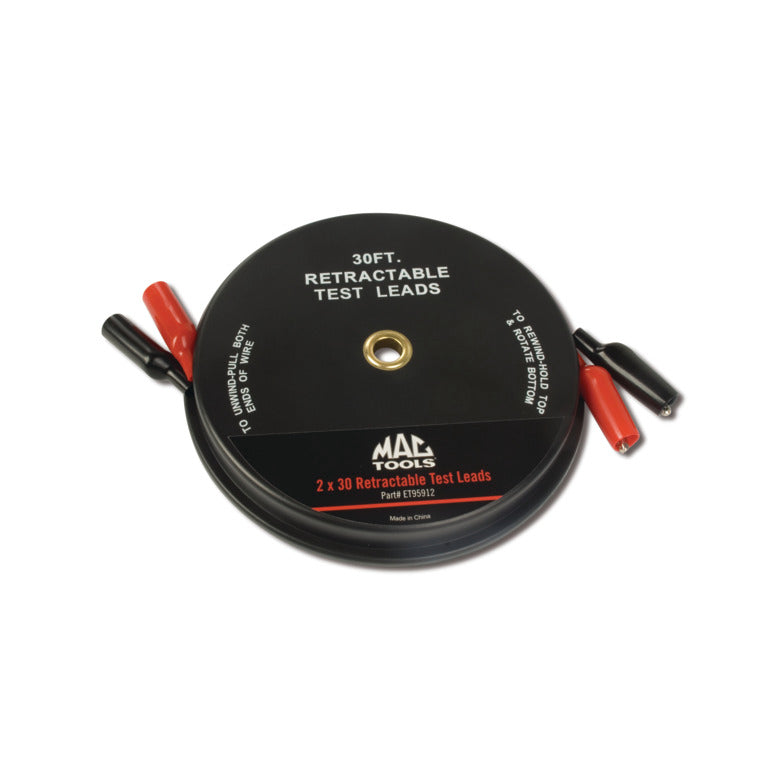 2-PC. Retractable Test Lead Set 30'
