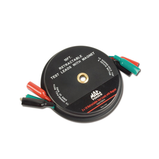 3-PC. Retractable Magnetic-Body Test Lead Set 10'