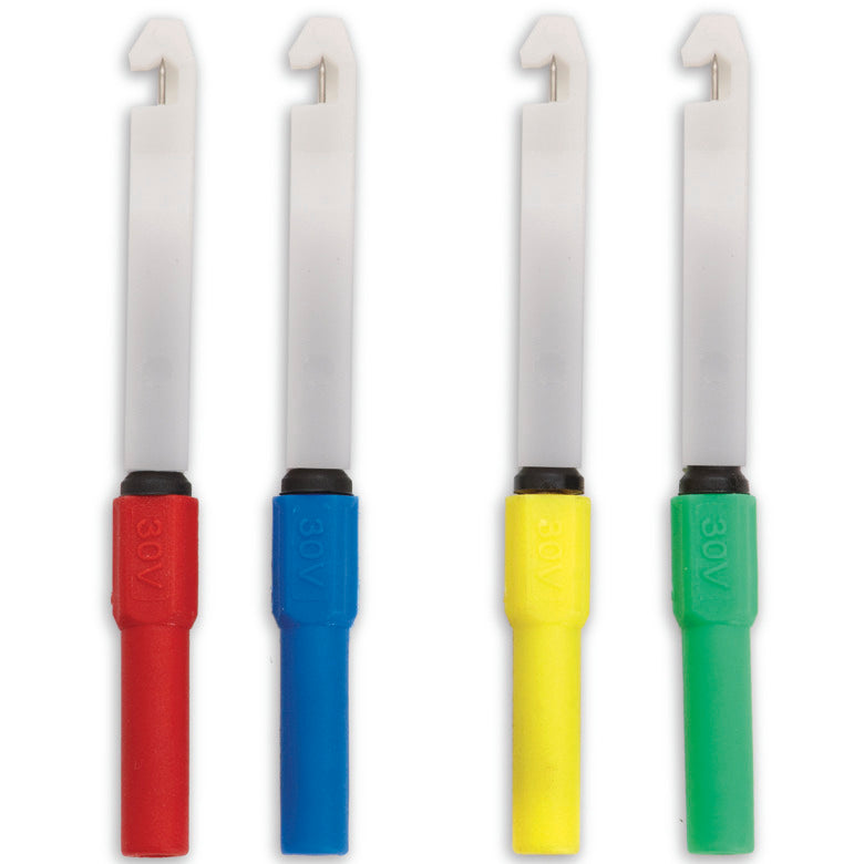 4-PC. Mini Insulation-Piercing Test Lead Clip Set