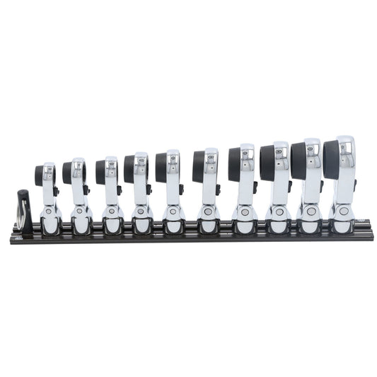 10pc 3/8” Drive Metric Flex Head Ratcheting Attachment Set – 12pt - SXRFBM102