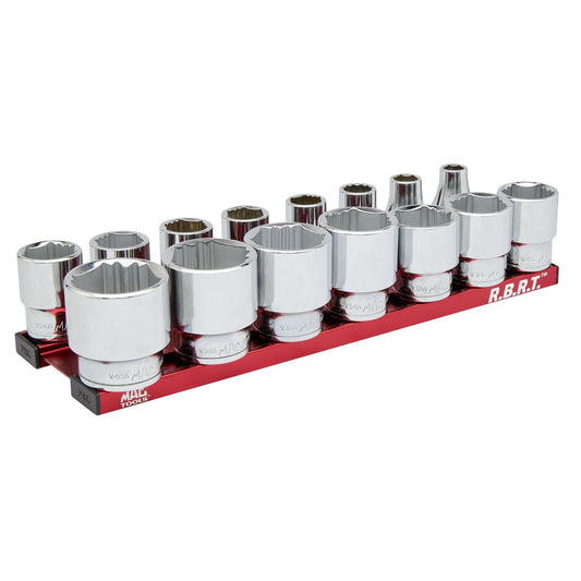 15-PC. 1/2" Drive Standard SAE R.B.R.T.™ Socket Set