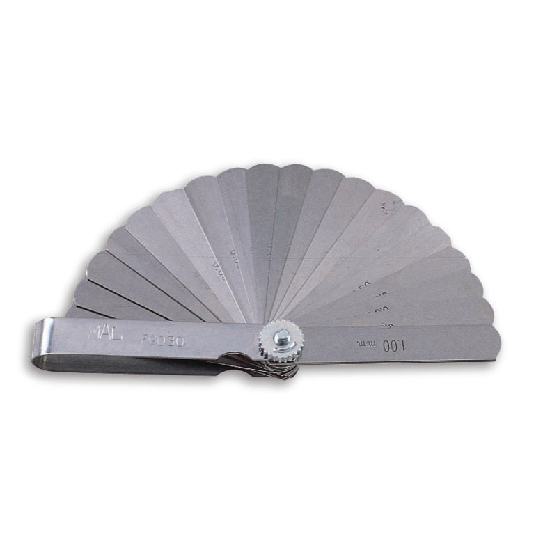 25-Blade Metric Universal Master Feeler Gauge Set