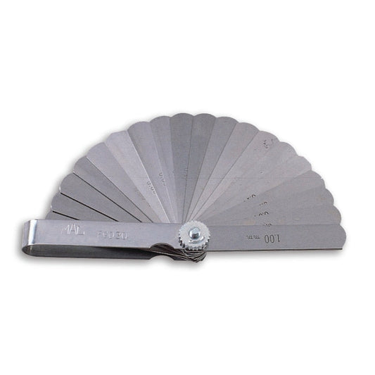25-Blade Metric Universal Master Feeler Gauge Set