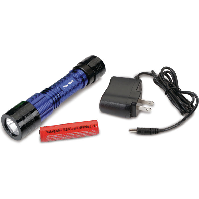 Rechargeable Pro LED Flashlight - Blue