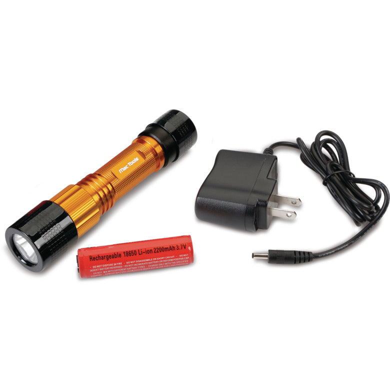 Rechargeable Pro LED Flashlight - Orange