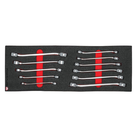 11-PC. Flare Nut Wrench Foam Set