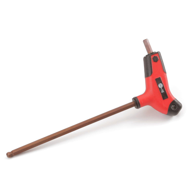 Bi-Material T-Handle Ball-End Hex Key 6mm