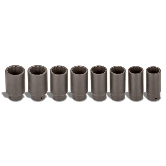 8-PC. 1/2" Drive Axle Nut Socket Set - 12-PT.