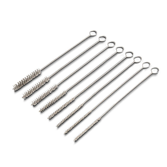 8-PC. Stainless Steel Micro Bore and Valve-Guide Brush Set