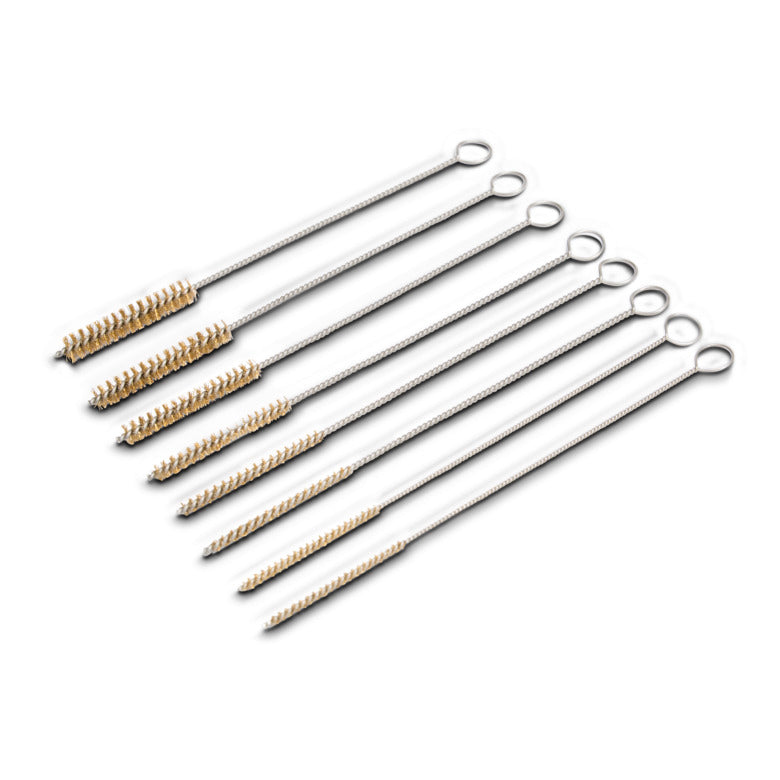 8-PC. Brass Micro Bore and Valve-Guide Brush Set