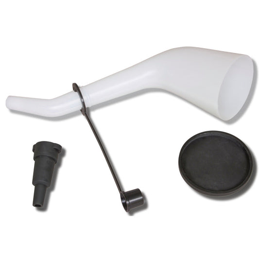 Offset Funnel with Spout Cap and Lid