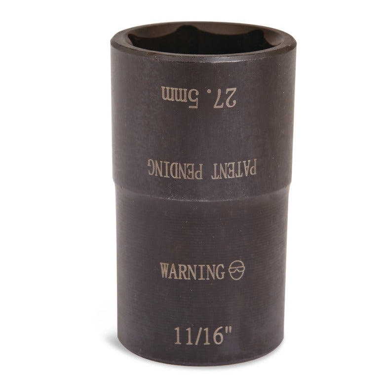 1/2” Drive Dual-Sided Lug Nut Chrome Cap Buster Socket - 1-1/16 x 27.5mm