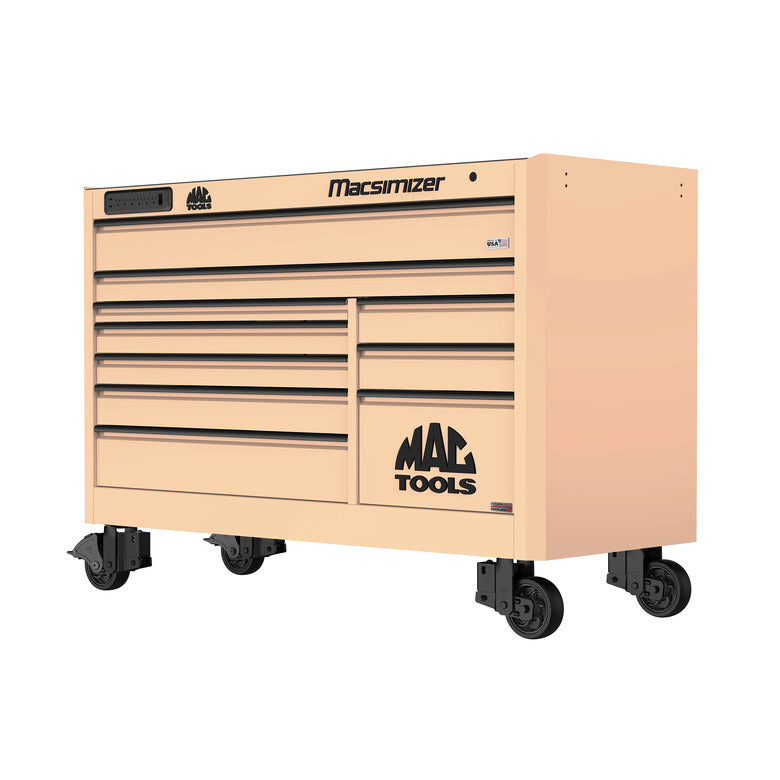 Macsimizer® Series 10-Drawer Workstation with PowerTech™ Drawer - Desert Tan