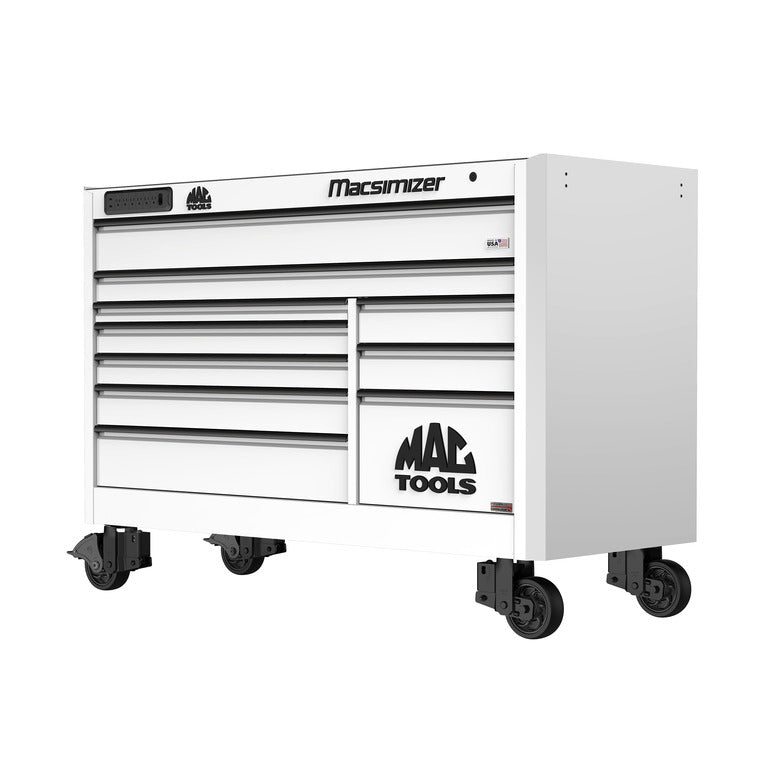 Macsimizer® Series 10-Drawer Workstation with PowerTech™ Drawer - Titanium White