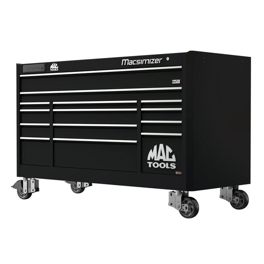 Macsimizer® Series 14-Drawer Workstation with PowerTech™ Drawer - Galaxy Black