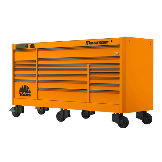 Macsimizer® 19-Drawer Workstation - Fireball Orange