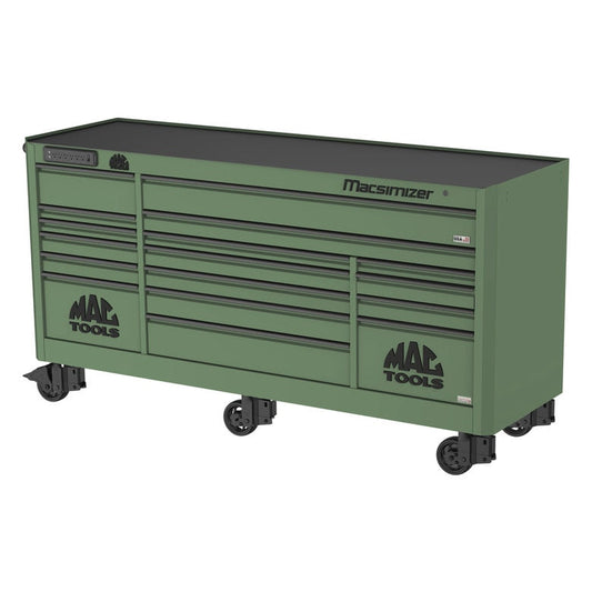 Macsimizer® 17-Drawer Workstation - Olive Green