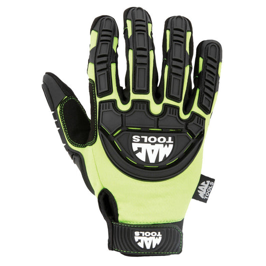 Impact Gloves - Hi-Visibility Green - X-Large