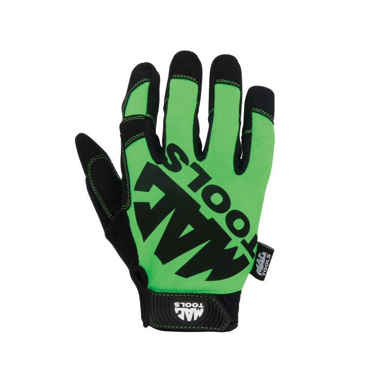Mechanic Touch Gloves - Hi-Visibility Green - X-Large