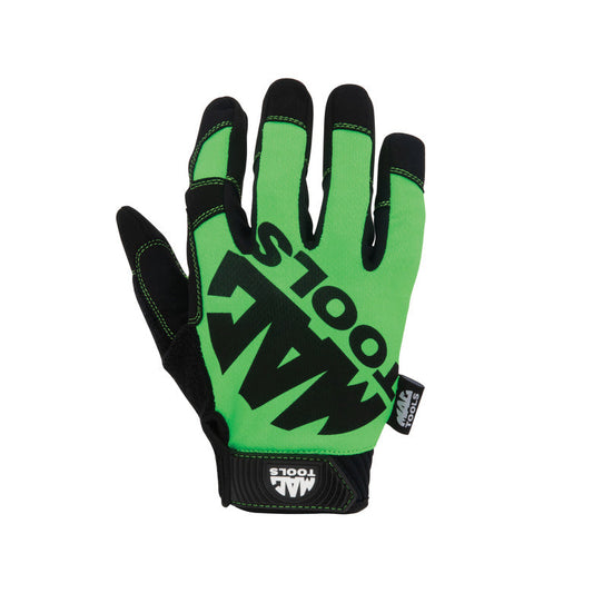 Mechanic Touch Gloves - Hi-Visibility Green - Large
