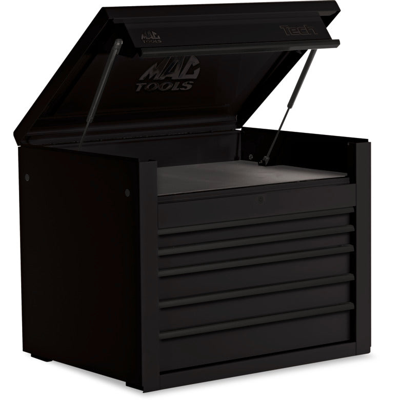 Tech™ Series 5-Drawer Top Chest - Flat Black