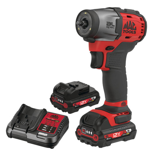 12V MAX 1/4" Drive Brushless Impact Wrench Kit