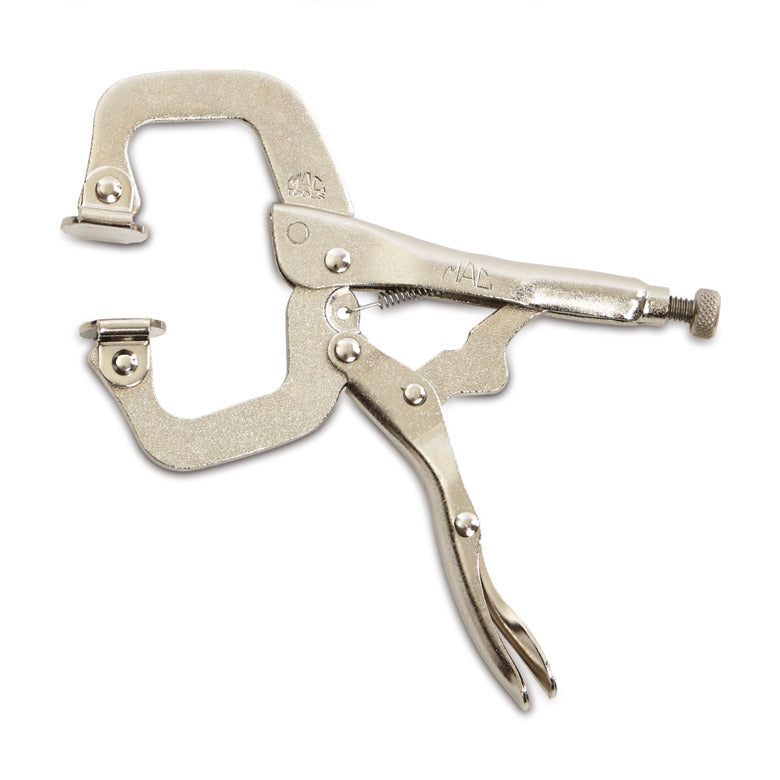 Long Reach Locking C-Clamps with Swivel Pad