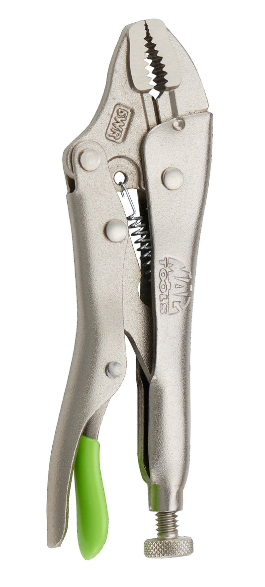5" Curved Jaw Trigger Release Locking Pliers - Green
