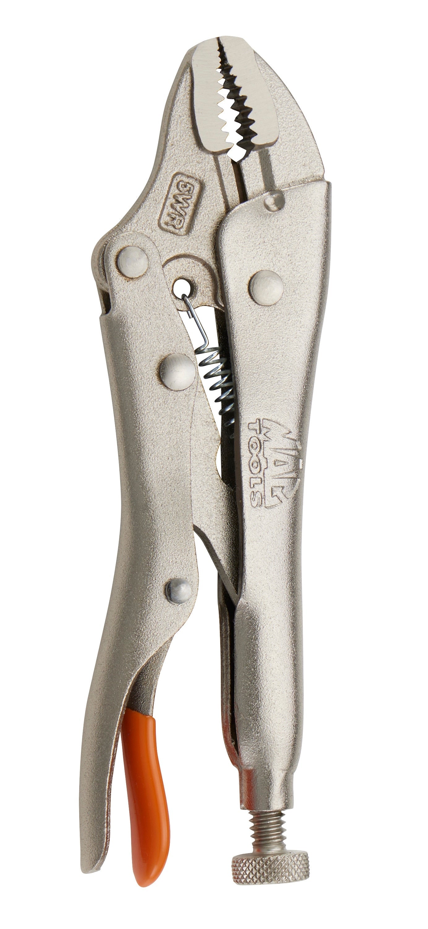 5" Curved Jaw Trigger Release Locking Pliers - Orange