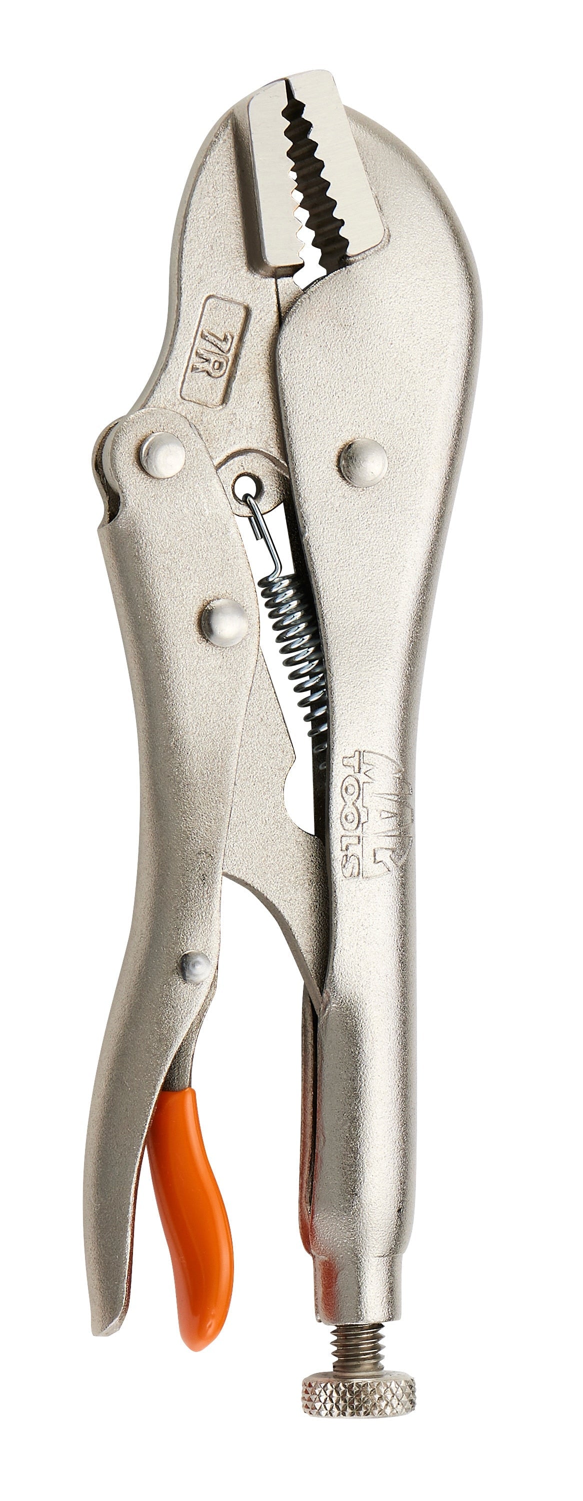 7" Straight Jaw Trigger Release Locking Pliers - Orange