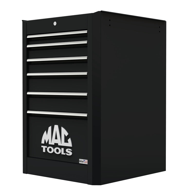 Macsimizer® 6-Drawer Side Box with PowerTech™ Drawer - Flat Black