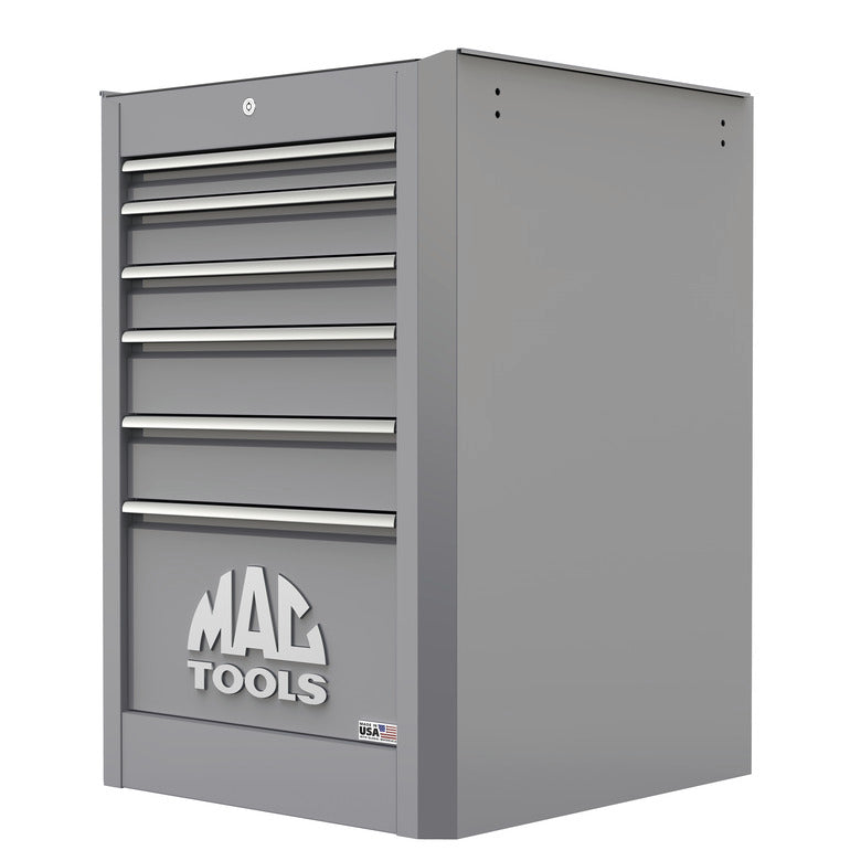 Macsimizer® 6-Drawer Side Box with PowerTech™ Drawer - Mica Gray