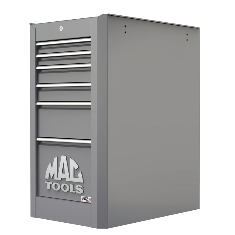 Macsimizer® 6-Drawer Side Box with PowerTech™ Drawer - Mica Gray