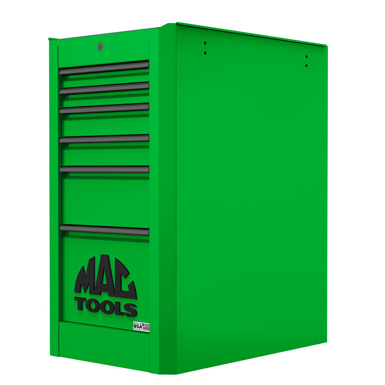 Macsimizer® 6-Drawer Side Box with PowerTech™ Drawer - Lime Green