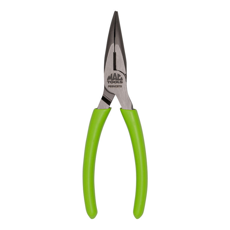 6” Bent Long-Nose C.S.T. Pliers With Cutter HI-VIZ Green