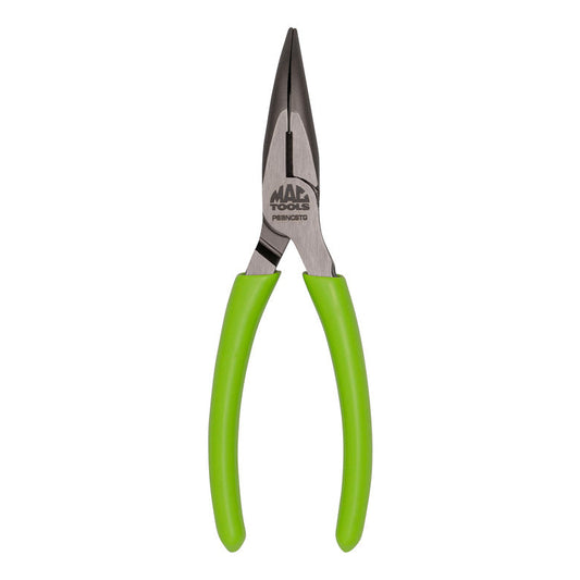 6” Bent Long-Nose C.S.T. Pliers With Cutter HI-VIZ Green