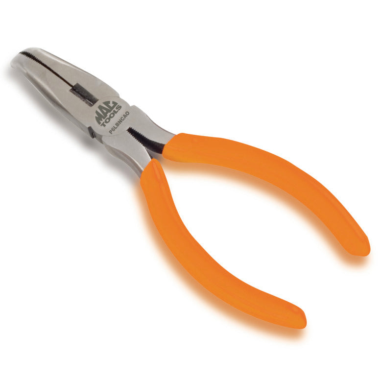 Bent Long-Nose Pliers with Cutter 6" - Orange