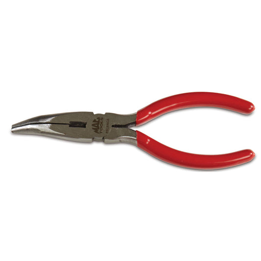 Bent Long-Nose Pliers with Cutter 6"