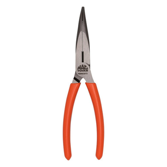 8" Bent Long-Nose C.S.T. Pliers With Cutter HI-VIZ Orange