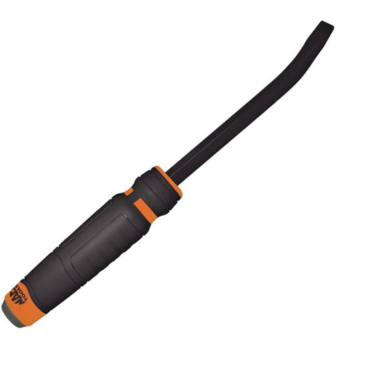 Capped Comfort-Handle 3/8" Curved-Head Pry Bar 12" Orange