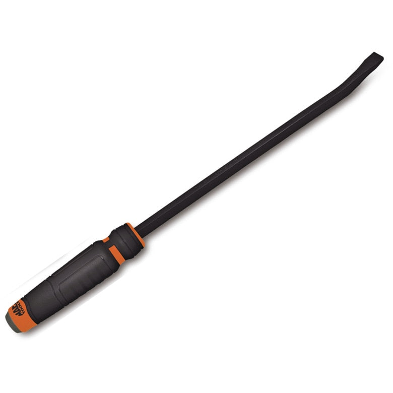 Capped Comfort-Handle 3/8" Curved-Head Pry Bar 17" Orange