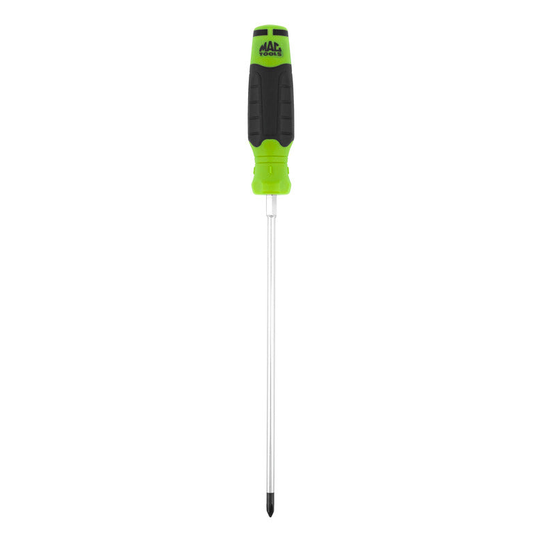 Mac-Grip™ Long Phillips® Screwdriver #1-Phillips x 8" - Green