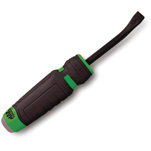 Capped Comfort-Handle 1/4" Curved-Head Pry Bar 8" Green