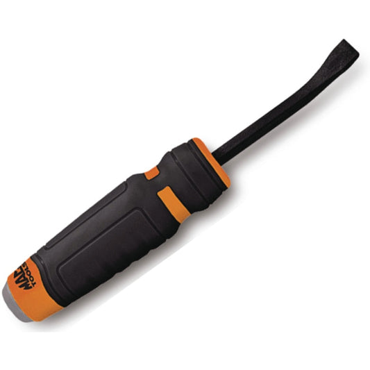 Capped Comfort-Handle 1/4" Curved-Head Pry Bar 8" Orange