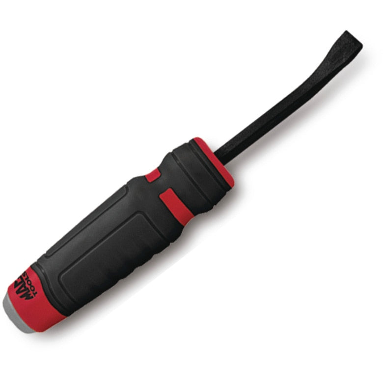 Capped Comfort-Handle 1/4" Curved-Head Pry Bar 8" Red