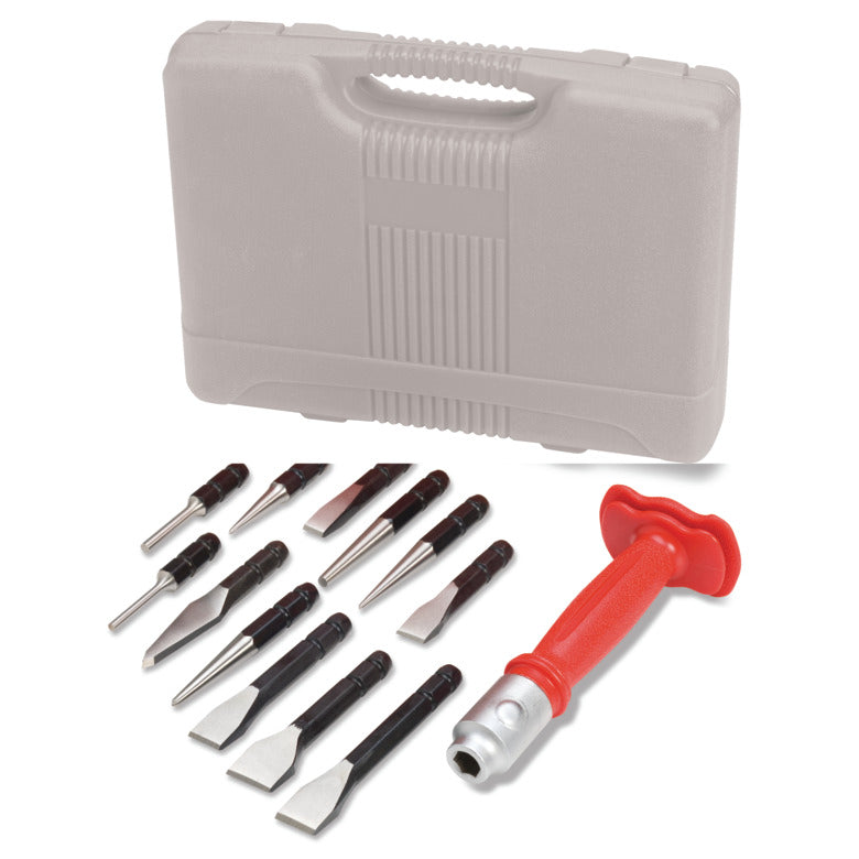 12-PC. Interchangeable Bit Punch and Chisel Set